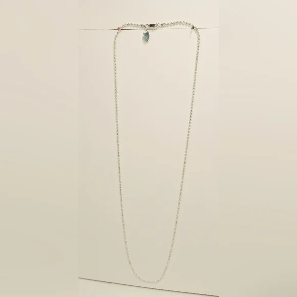 Playboy Necklace -Dog tag style Chain 28" inches Silver Plated New - Picture 4 of 5